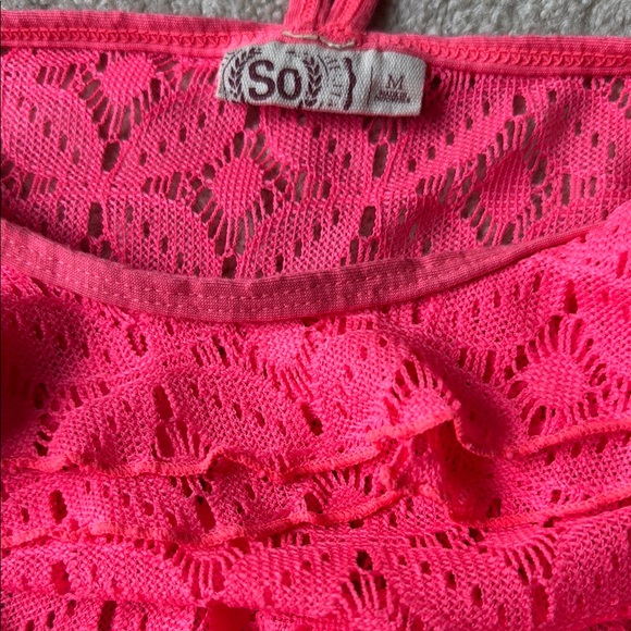 SO Vibrant Pink Lace Dress - Picture 11 of 11